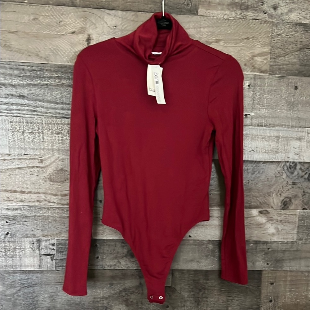 Bar ll maroon‎ turtle neck body suit